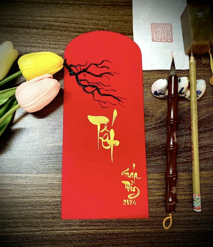 trang trí bao lì xì