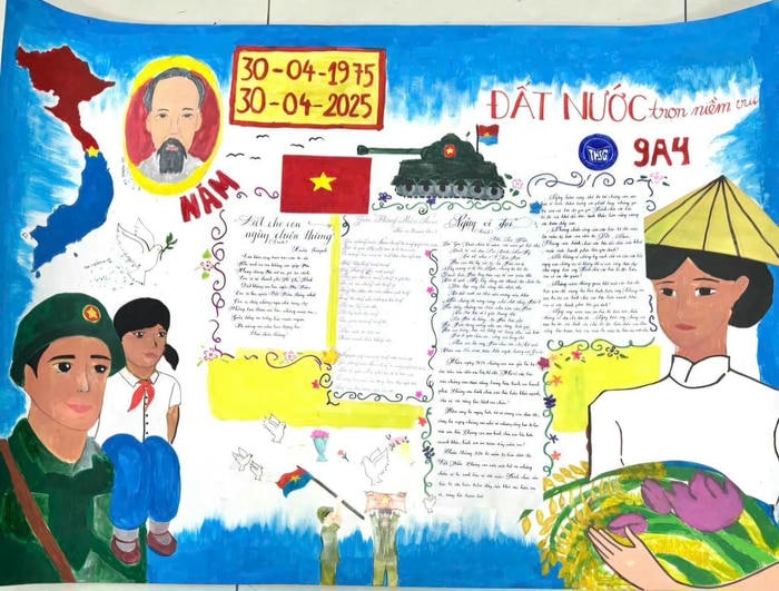 trang trí báo tường siêu xinh