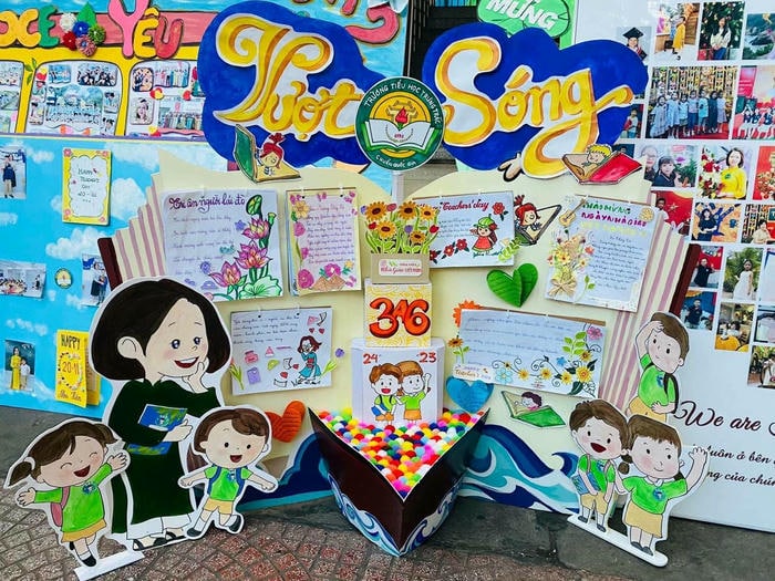 trang trí báo tường trên giấy a0 hd
