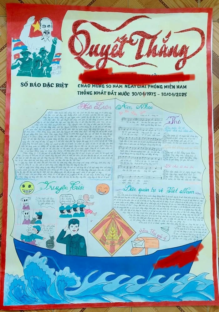 trang trí báo tường trên giấy a0 siêu đẹp