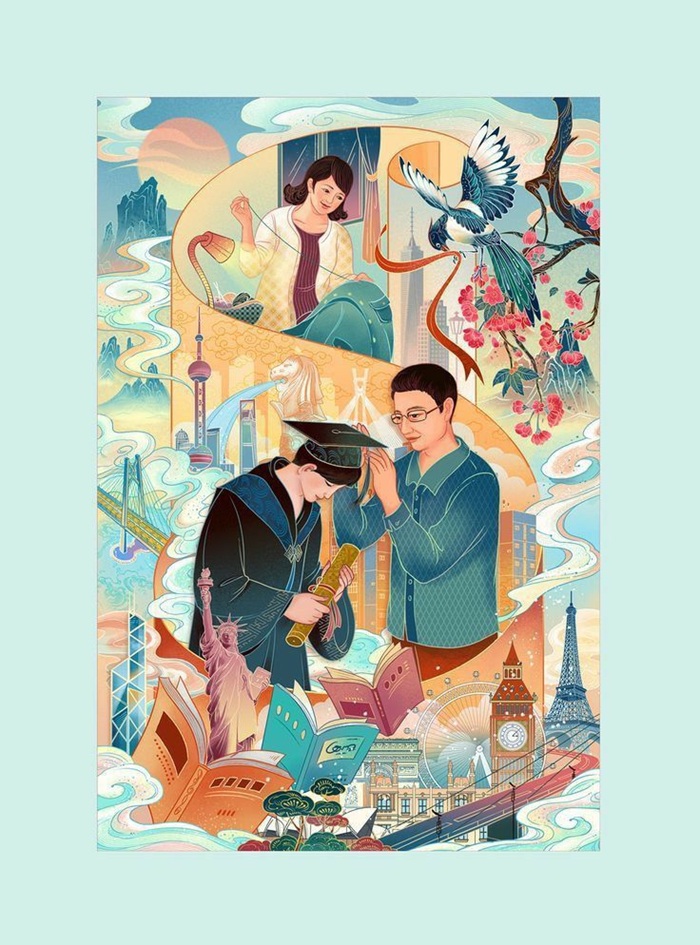 trang trí bìa sách người th