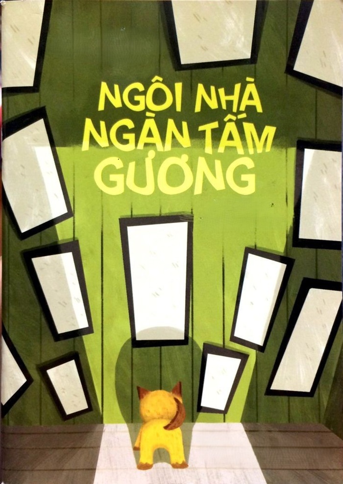 trang trí bìa sách nhà ngàn gương
