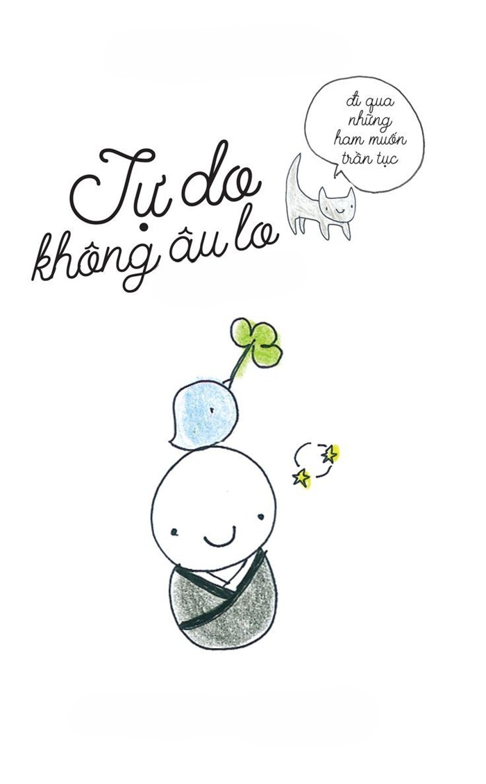 trang trí bìa sách tự do không âu lo