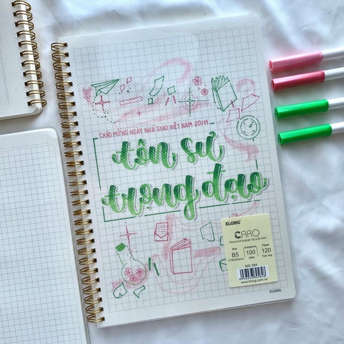 trang trí bìa vở đẹp