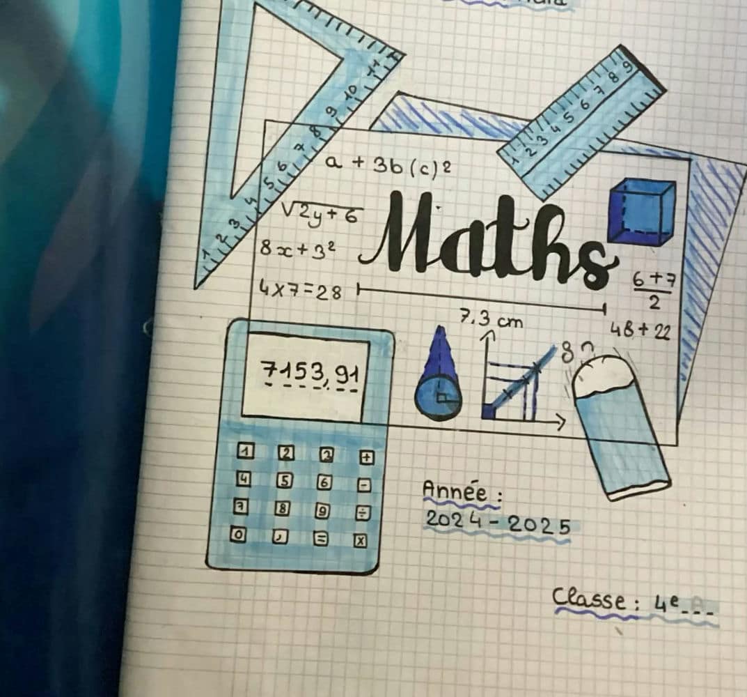 trang trí bìa vở sinh