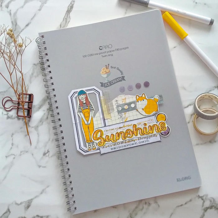 trang trí bìa vở