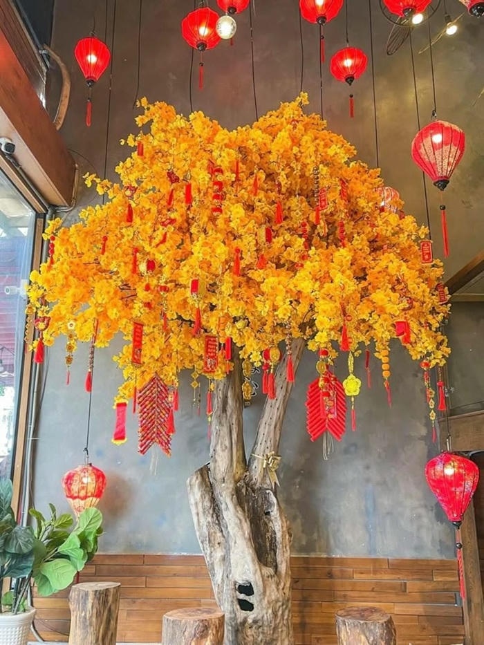 trang trí cây mai đẹp