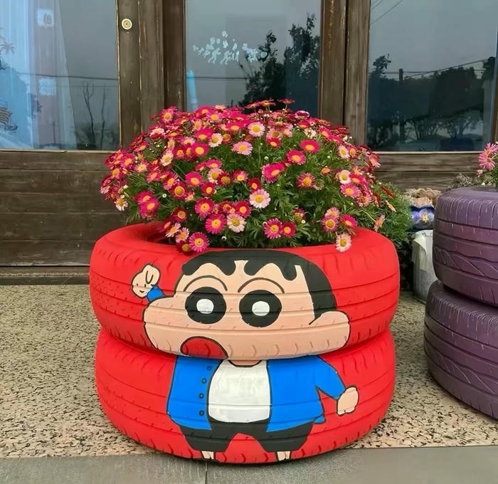 trang trí chậu cây siêu cute
