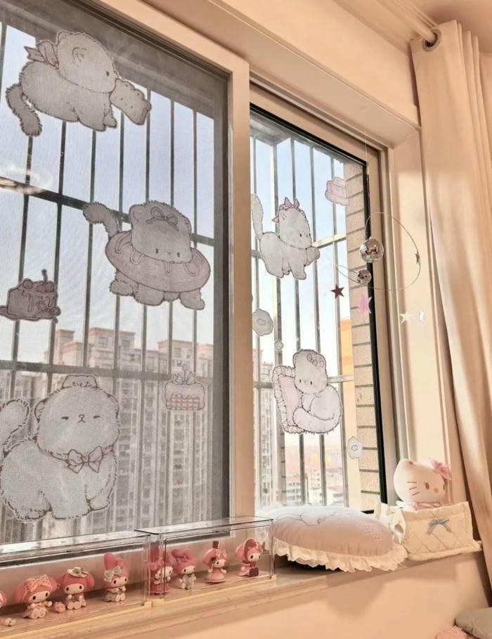 trang trí cửa sổ xinh nhất