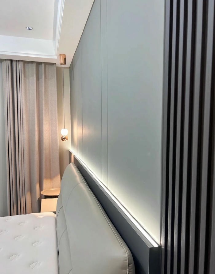 trang trí đầu giường sang cực