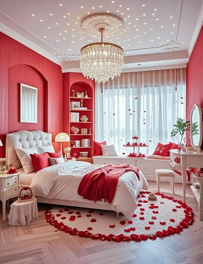 trang trí giường cưới đẹp cực