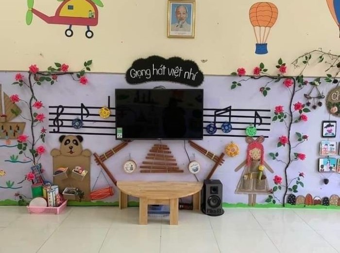 trang trí góc âm nhạc đáng yêu