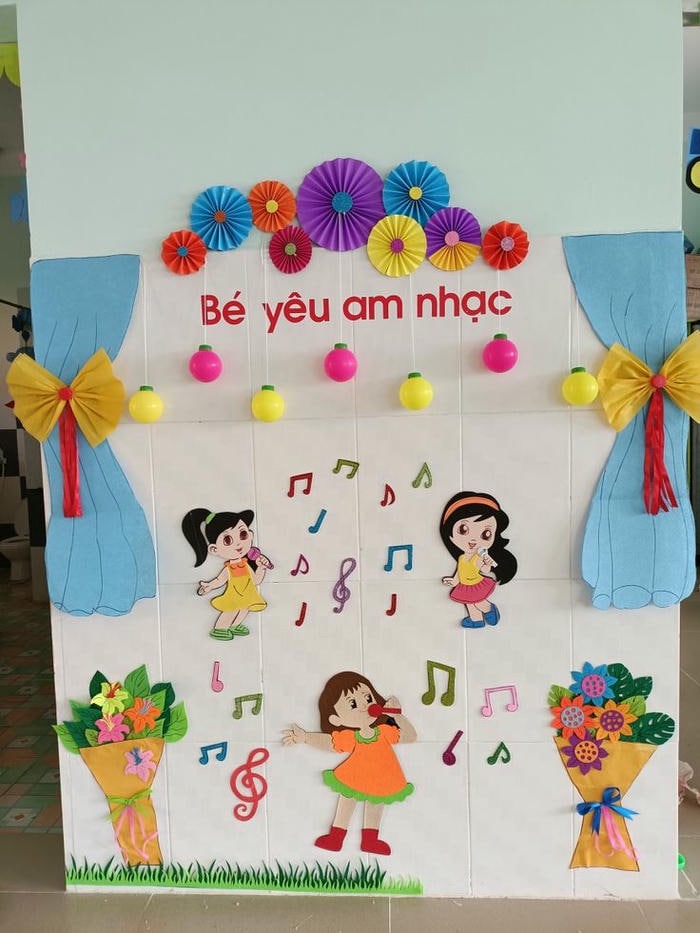 trang trí góc âm nhạc đẹp xinh