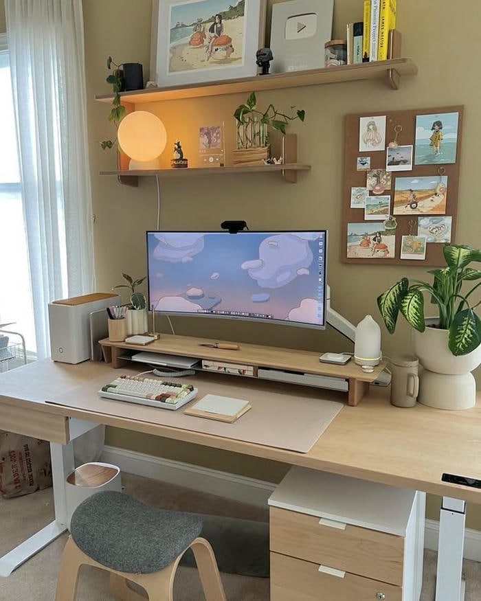 trang trí góc học tập xinh