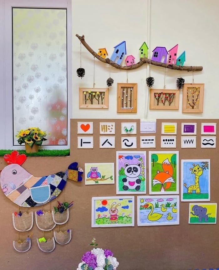 trang trí góc mầm non mới nhất đẹp