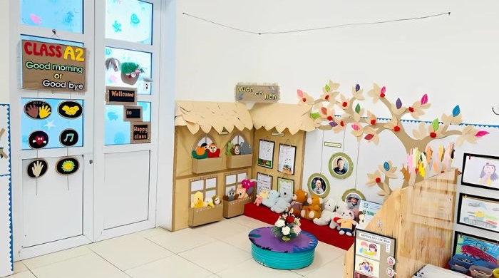 trang trí góc thư viện cực đẹp