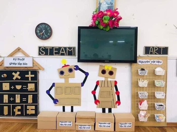 trang trí góc toán steam cực đẹp