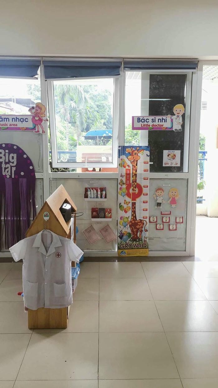 trang trí góc xây dựng steam đẹp nhất bác sĩ nhí