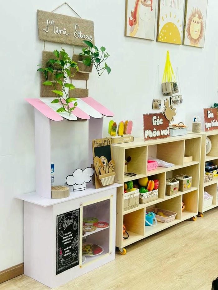 trang trí góc xây dựng steam đẹp nhất kệ cây