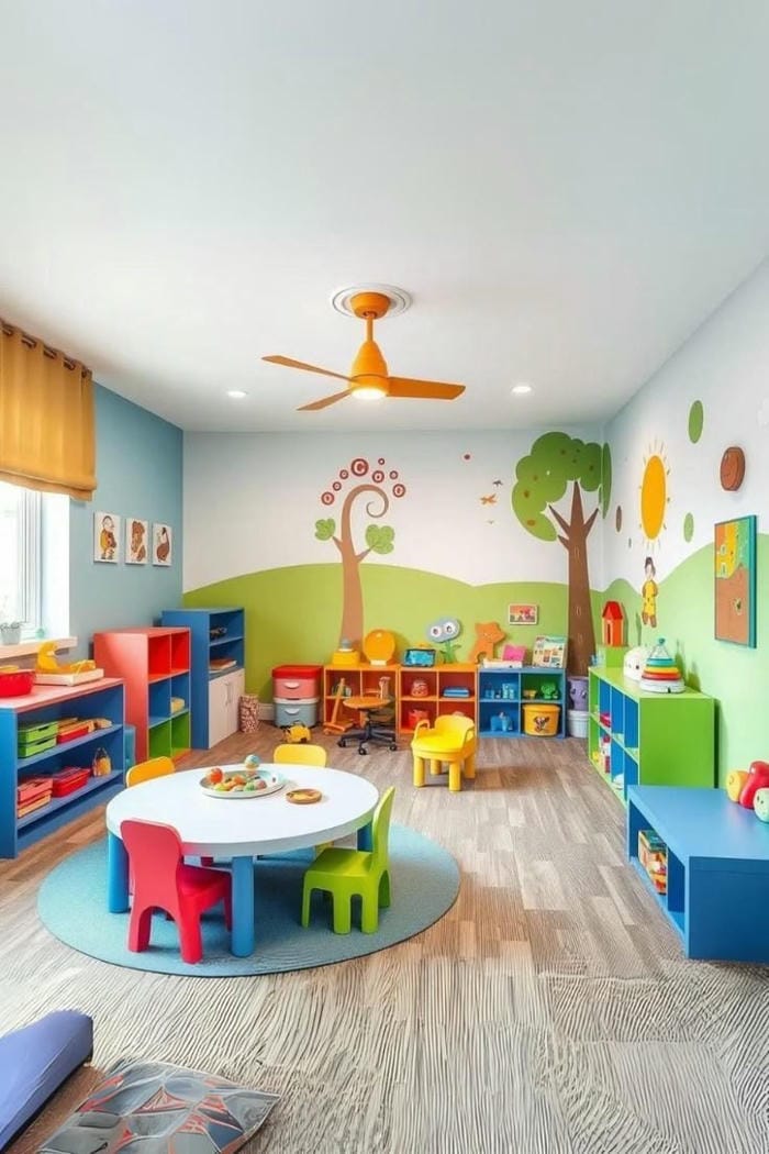 trang trí góc xây dựng steam đẹp nhất mầm non