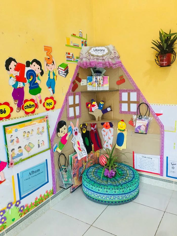 trang trí góc xây dưng stream đáng yêu