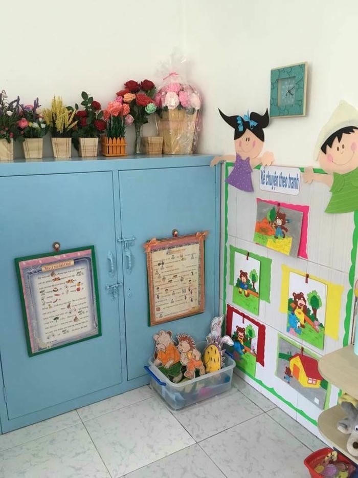 trang trí góc xây dưng stream tủ đồ