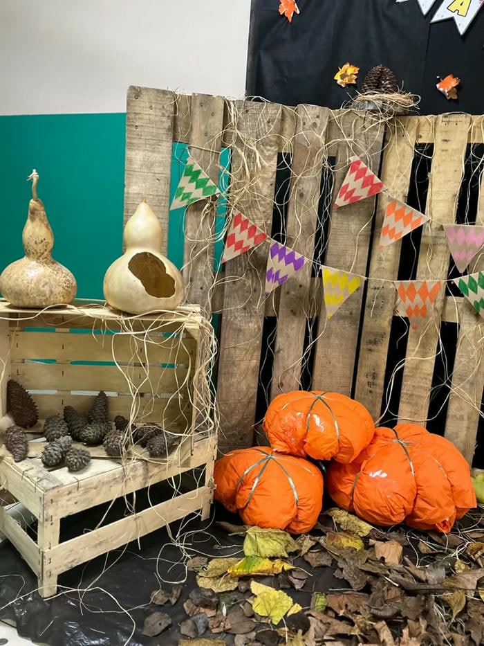 trang trí halloween mầm non xinh nhất