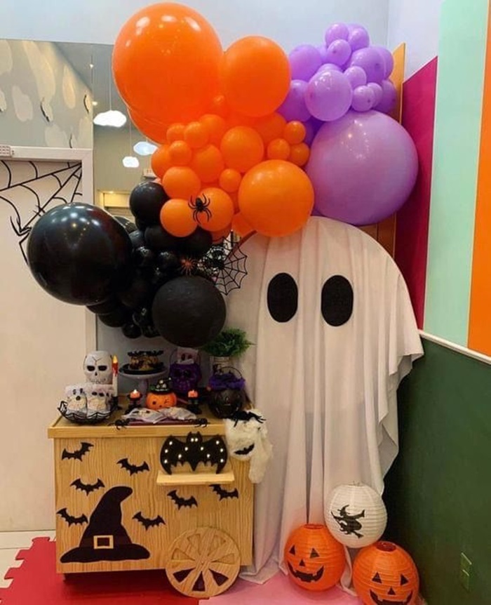 trang trí halloween mầm non xinh
