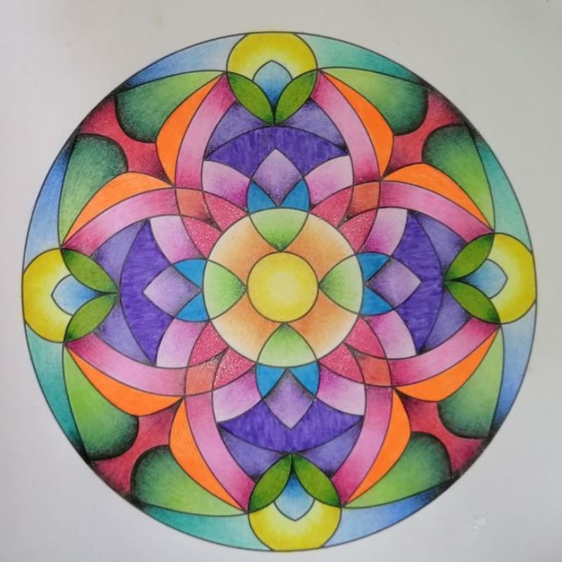 trang trí hình tròn trìu tượng