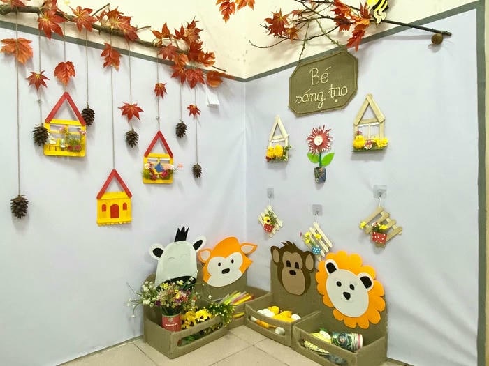 trang trí lớp học mầm non xinh đẹp