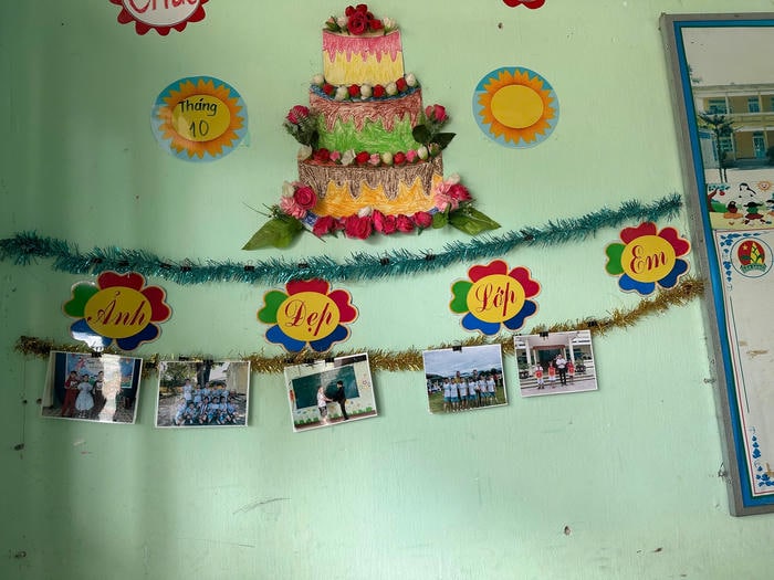 trang trí lớp học tiểu học đáng yêu