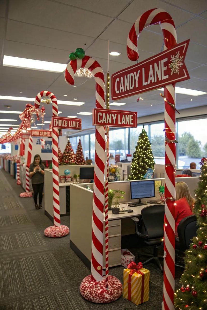 trang trí noel văn phòng cực đẹp