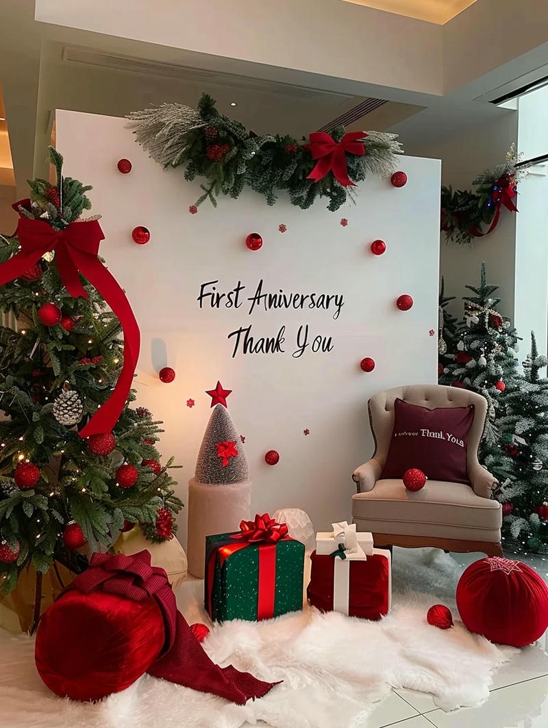 trang trí noel văn phòng cực kì đẹp