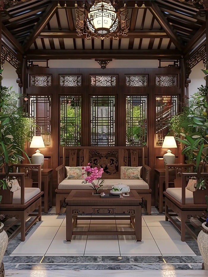 trang trí phòng khách đẹp giàu sang