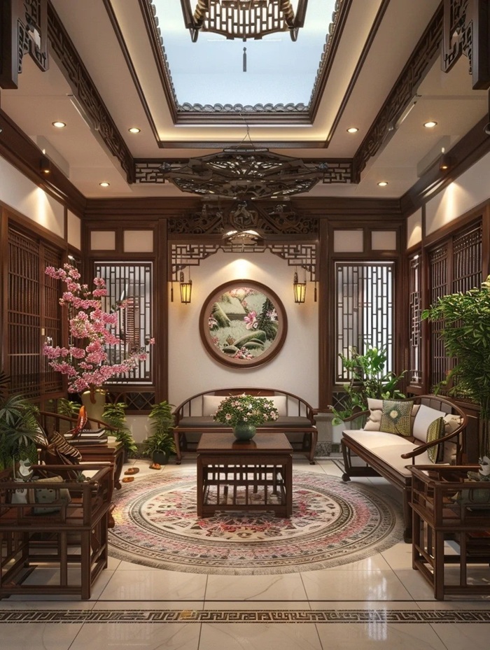 trang trí phòng khách đẹp quý phái