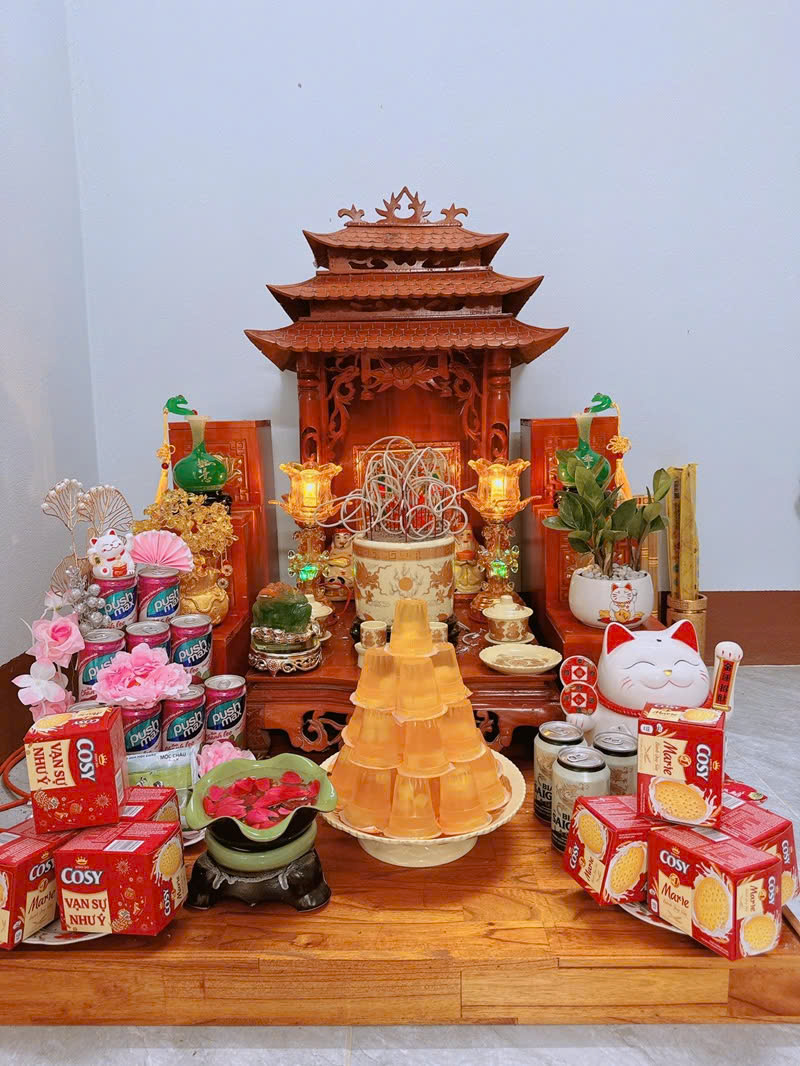trang trí phòng thờ góc nhà