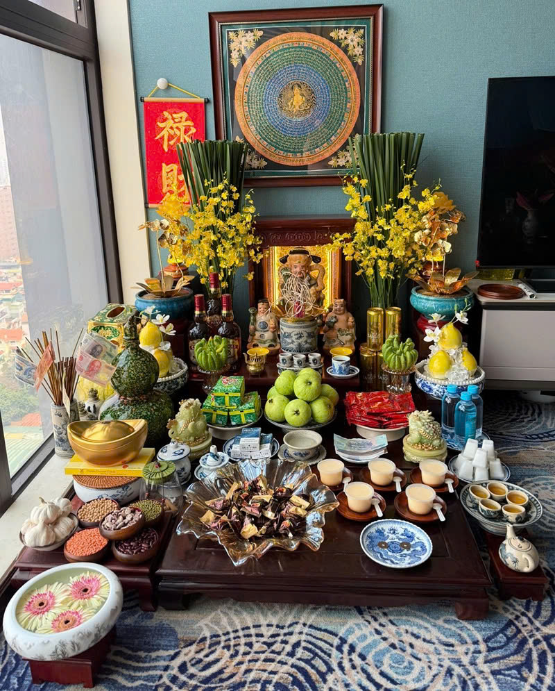 trang trí phòng thờ ông công