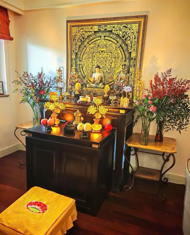 trang trí phòng thờ phật tổ