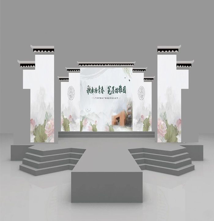trang trí sân khấu cổ trang