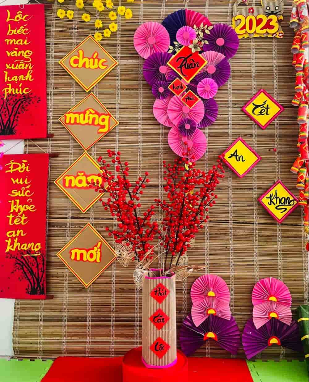 trang trí tết cho bé