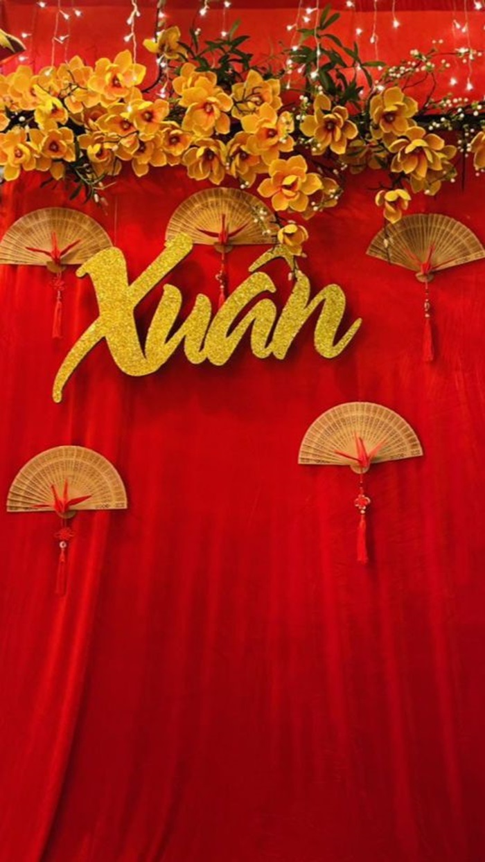 trang trí tết mầm non đẹp