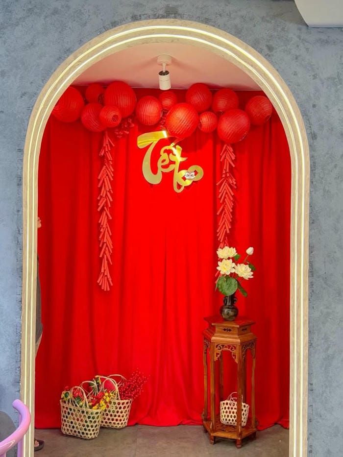 trang trí tết mầm non phá cách