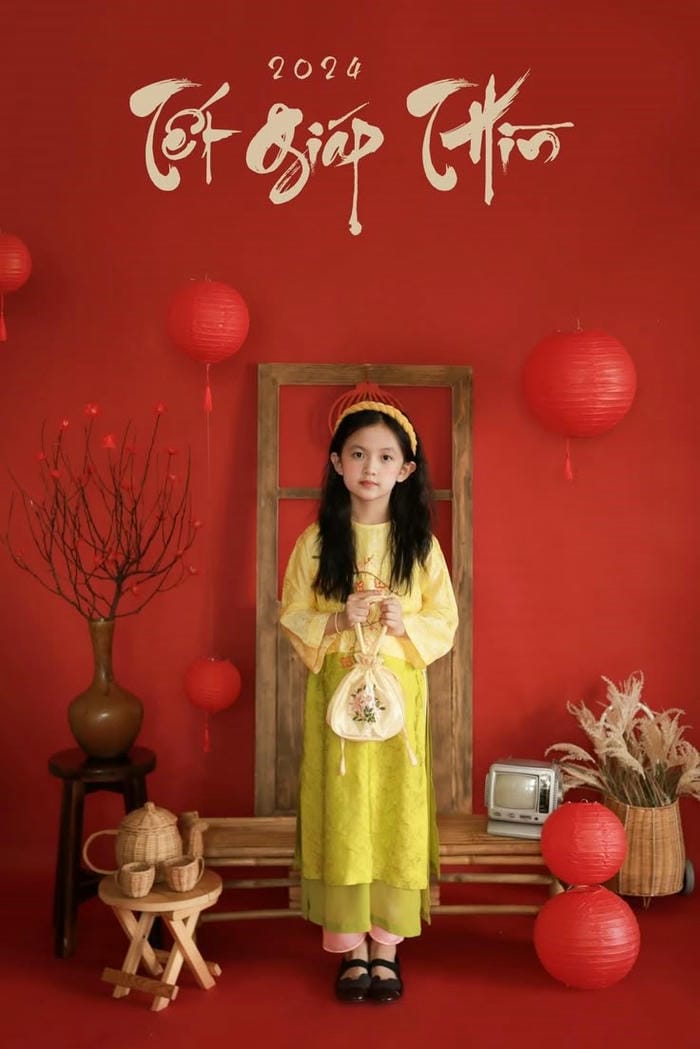 trang trí tết mầm non