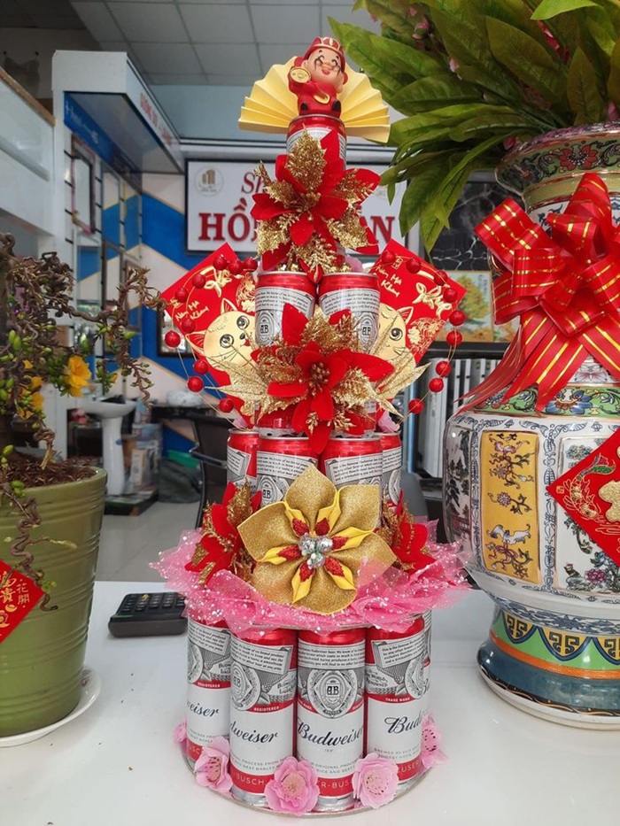 trang trí tháp nước ngọt siêu xinh