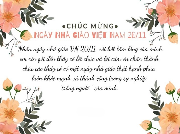 trang trí thiệp 20_11 hoa bốn góc