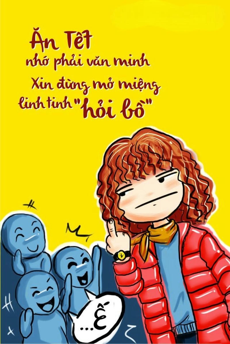 trang trí thiệp tết màu vàng