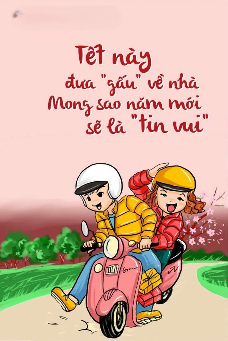 trang trí thiệp tết siêu chất