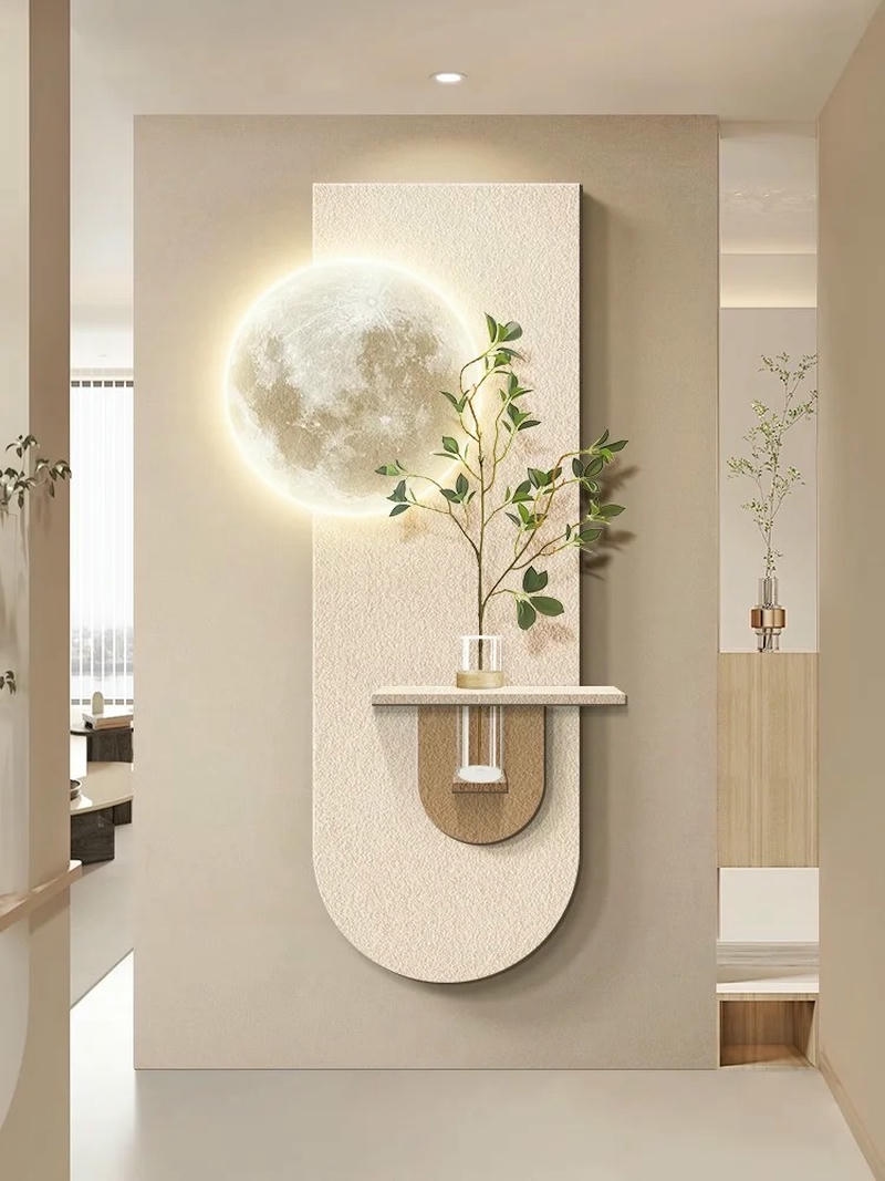 trang trí tường mặt trăng