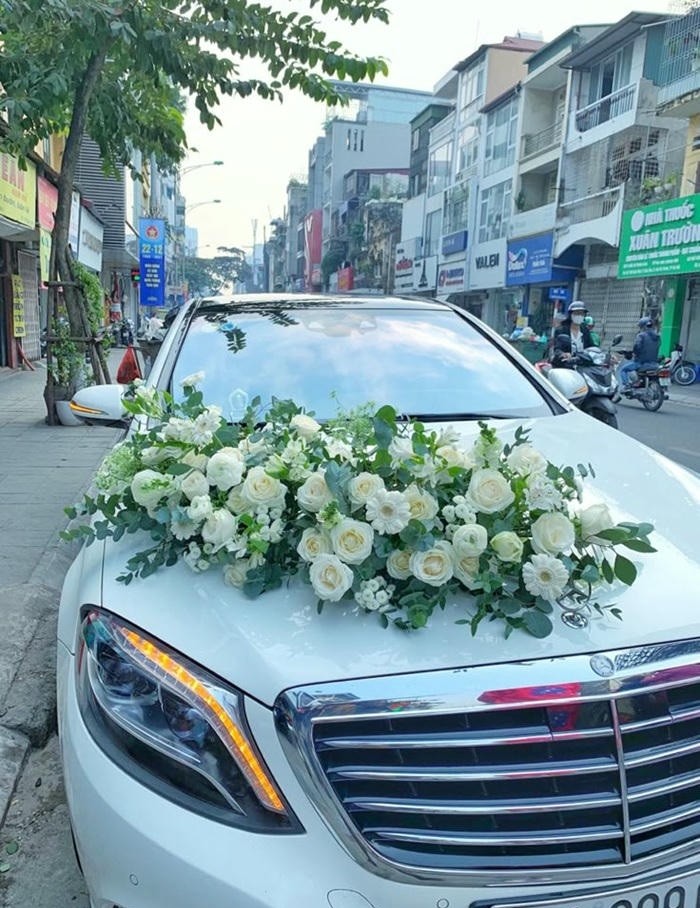 trang trí xe hoa đơn giản xinh