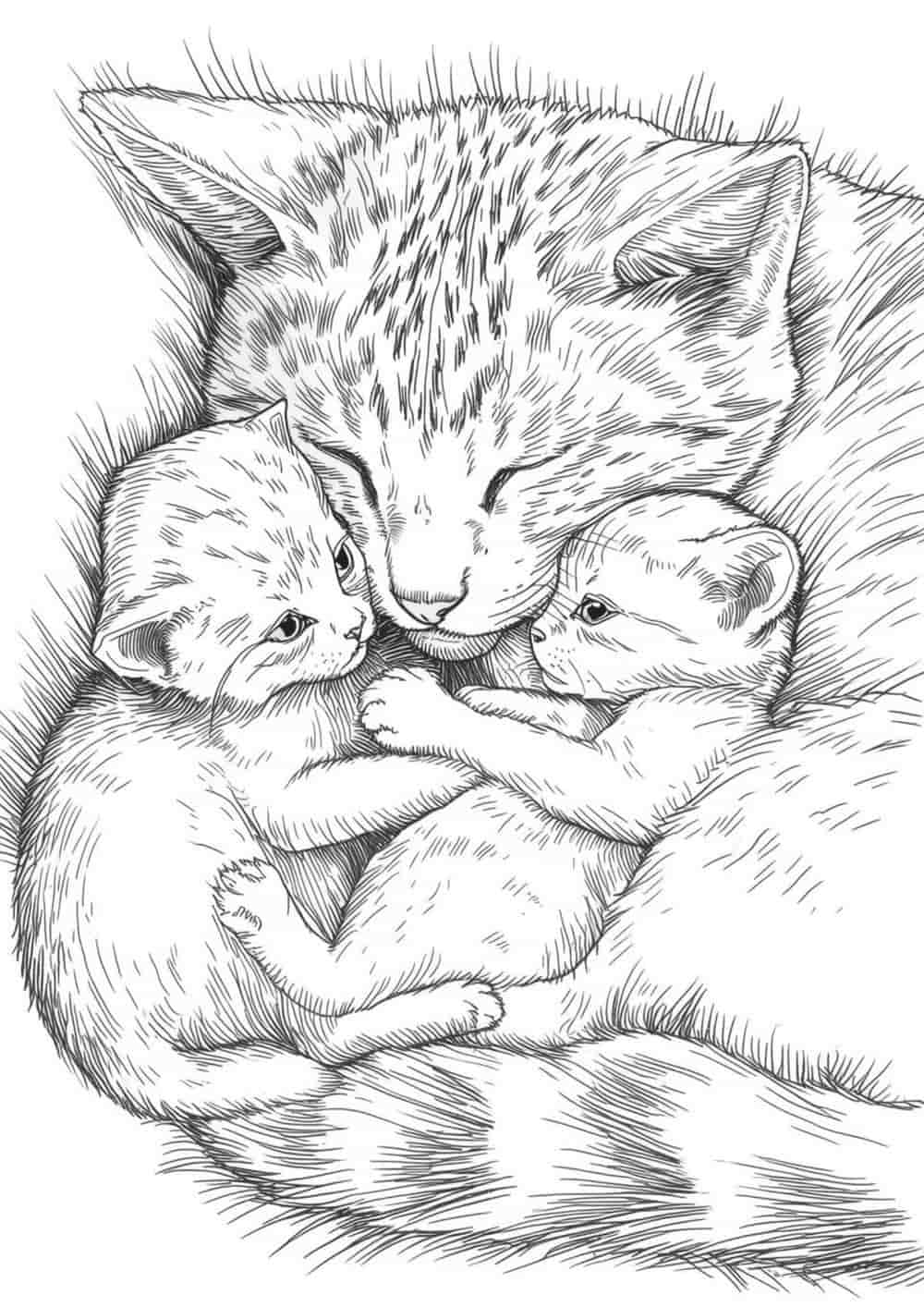 Ảnh tô màu con mèo